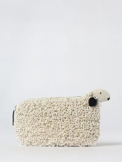 Staud Clutch  Woman Color Ivory In White