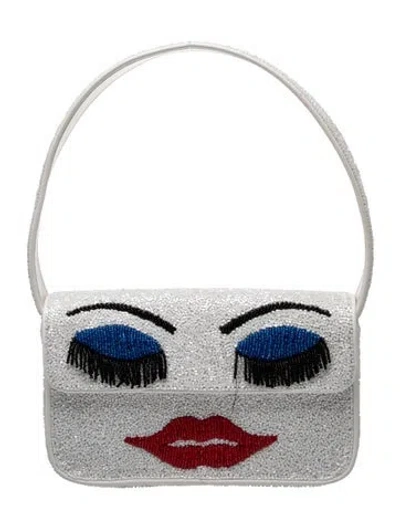 Pre-owned Staud Shoulder Bag In White