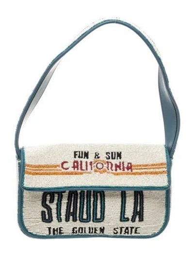 Pre-owned Staud Shoulder Bag In White
