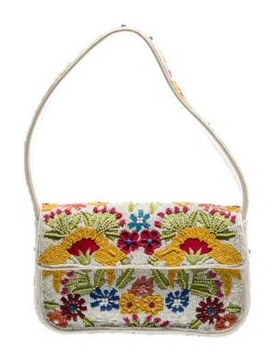 Pre-owned Staud Shoulder Bag In White