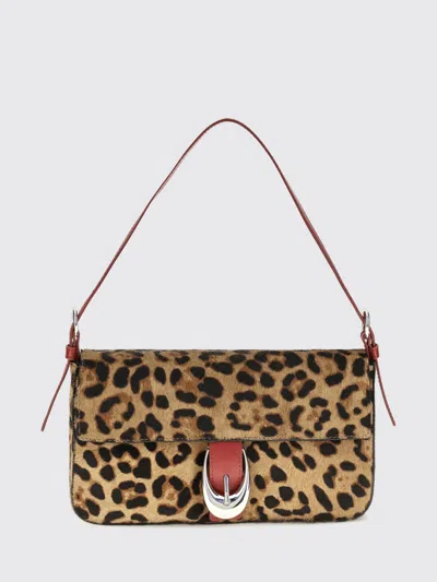 Staud Shoulder Bag Woman Color Brown In Multi