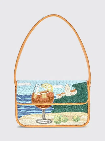 Staud Shoulder Bag Woman Color Orange In Multi