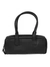 Staud Grained Leather Rectangular Shoulder Bag In Black