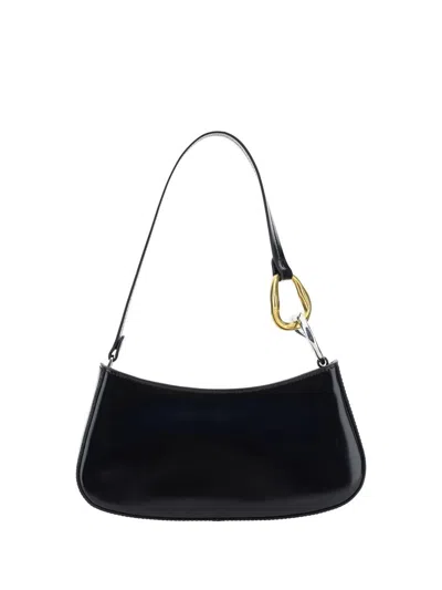 Staud Black Calf Leather Bos Taurus Shoulder Bag