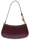 Staud Ollie Bag Leather Shoulder Bags Bordeaux In Brown
