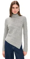Staud Sidney Sweater Heather Grey In Gray