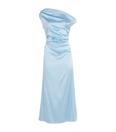 Staud Silk-blend Phare Midi Dress
