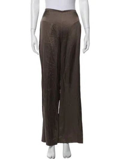 Pre-owned Staud Silk Pajamas W/ Tags In Brown