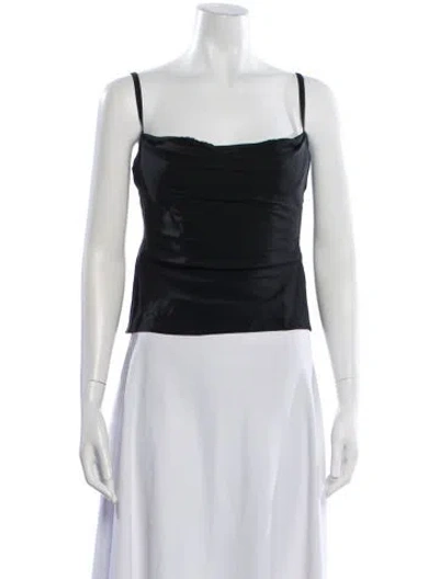 Pre-owned Staud Silk Square Neckline Top W/ Tags In White
