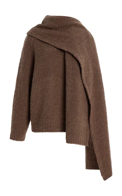 Staud Siren Layered Sweater In Brown