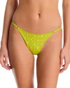 Staud Sisley String Bikini Bottom In Yellow