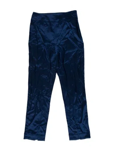 Pre-owned Staud Skinny Leg Pants In Blue