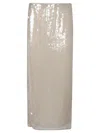 Staud Casey Sequined Midi Skirt In Moon In Grey