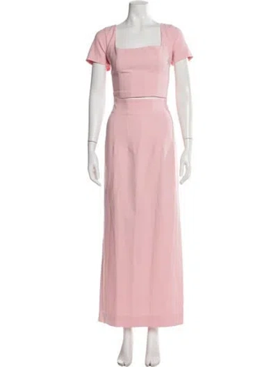 Pre-owned Staud Skirt Set In Pink