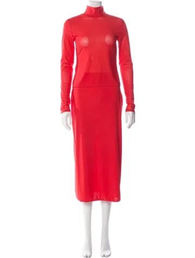 Pre-owned Staud Skirt Set In Red