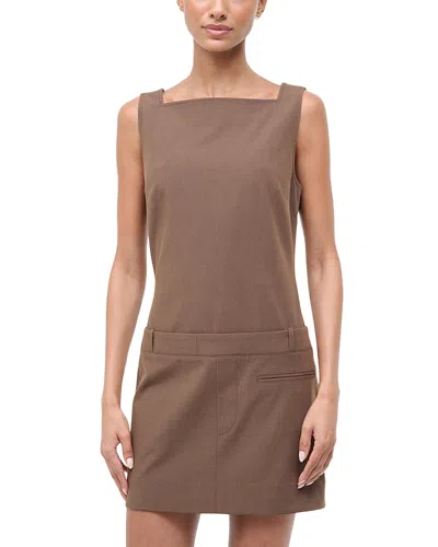 Staud Skyla Dress In Brown
