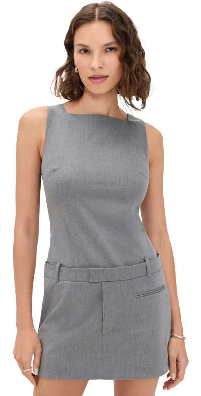 Staud Skyla Dress Static In Gray