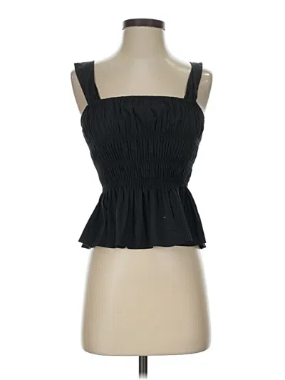 Pre-owned Staud Sleeveless Blouse In Black