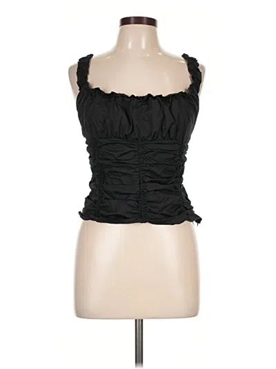 Pre-owned Staud Sleeveless Blouse In Black