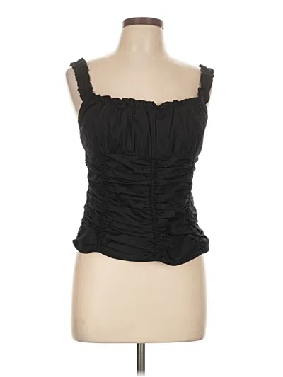 Pre-owned Staud Sleeveless Blouse In Black