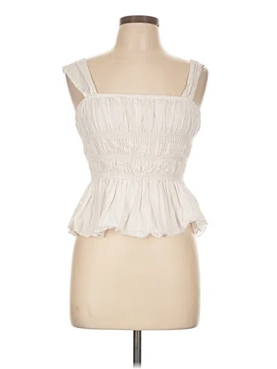 Pre-owned Staud Sleeveless Blouse In Ivory