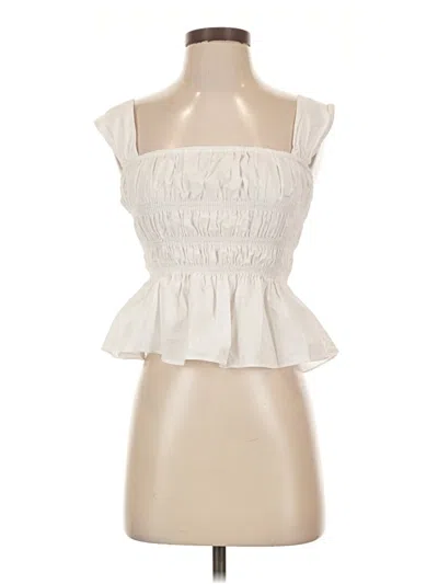 Pre-owned Staud Sleeveless Blouse In Ivory