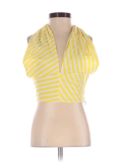Pre-owned Staud Sleeveless Blouse In Yellow