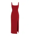 Staud Ankle Portrait Dress In Rouge In Red