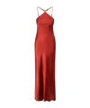 Staud Cadence Dress In Rust In Red