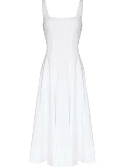 Staud Sleeveless Dress In White