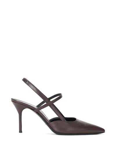 Staud Sebastian Slingback Sandal In Brown