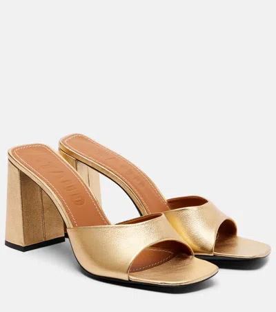 STAUD SLOANE LEATHER MULES