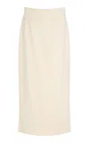 Staud Tailored Skirt With Slit And Pockets In Neutral
