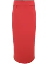 Staud Smith Skirt In Red