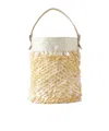 Staud Soft Sequin Handbag In Brown