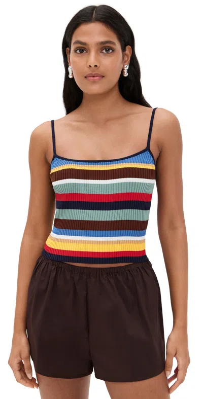 Staud Soleil Tank Market Stripe