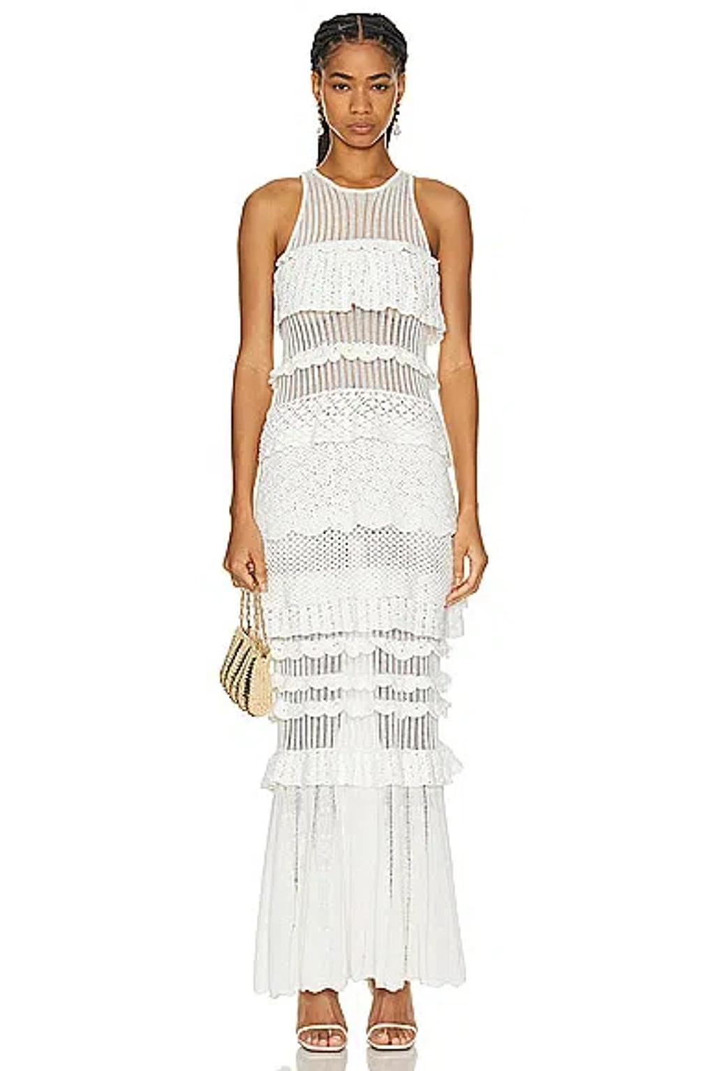 Staud Sorrento Dress In White | ModeSens