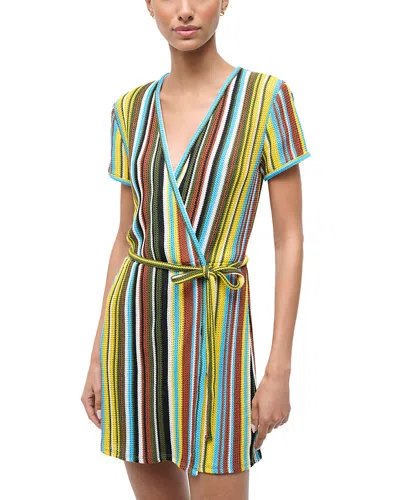 Staud Spritz Swim Cover-up Dress In Multi