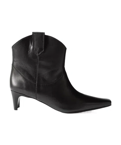 STAUD SQUARE-HEADED SHORT BOOTS