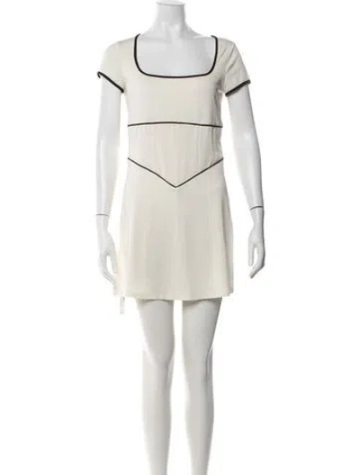 Pre-owned Staud Square Neckline Jumpsuit In Neutral