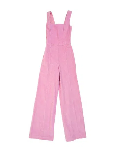 Pre-owned Staud Square Neckline Jumpsuit In Pink