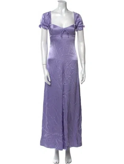 Pre-owned Staud Square Neckline Jumpsuit In Purple