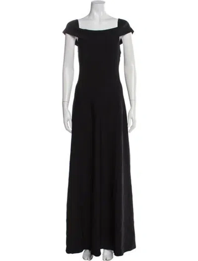 Pre-owned Staud Square Neckline Long Dress In Gray