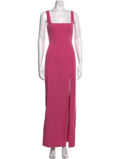 Pre-owned Staud Square Neckline Long Dress W/ Tags In Pink