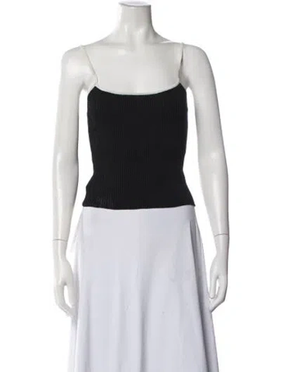 Pre-owned Staud Square Neckline Sweater In Neutrals