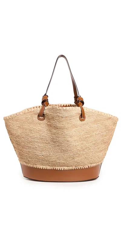 Staud Squillo Raffia Tote Natural/tan