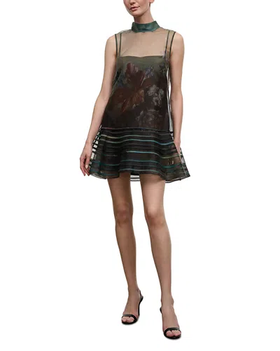 Staud Sterling Sleeveless Mini Dress In Multi
