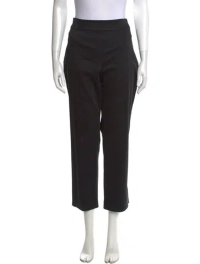 Pre-owned Staud Straight Leg Pants In Black