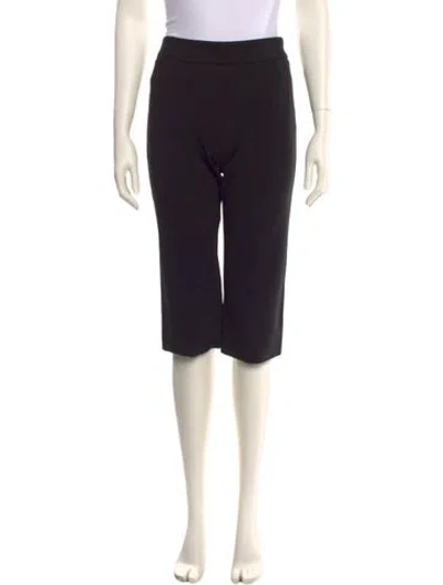 Pre-owned Staud Straight Leg Pants In Black