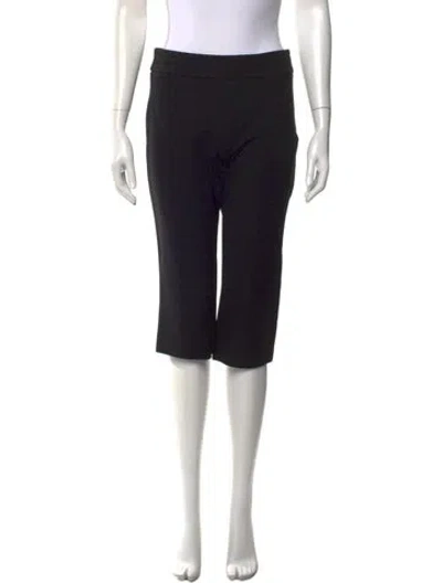 Pre-owned Staud Straight Leg Pants In Black